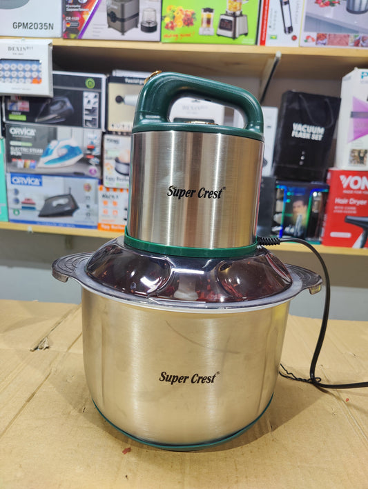 Super Crest 5L Meat Chopper with 6 Blades 2 Speed Level