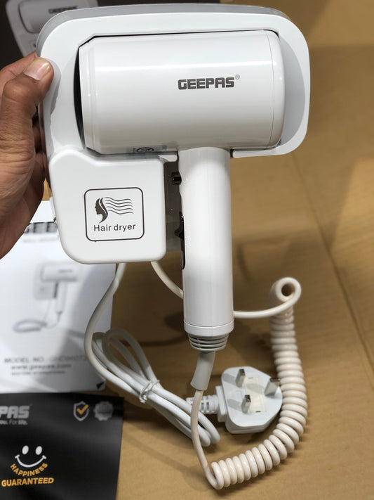Geepas 1200W Wall Mounted Hair Dryer 86073