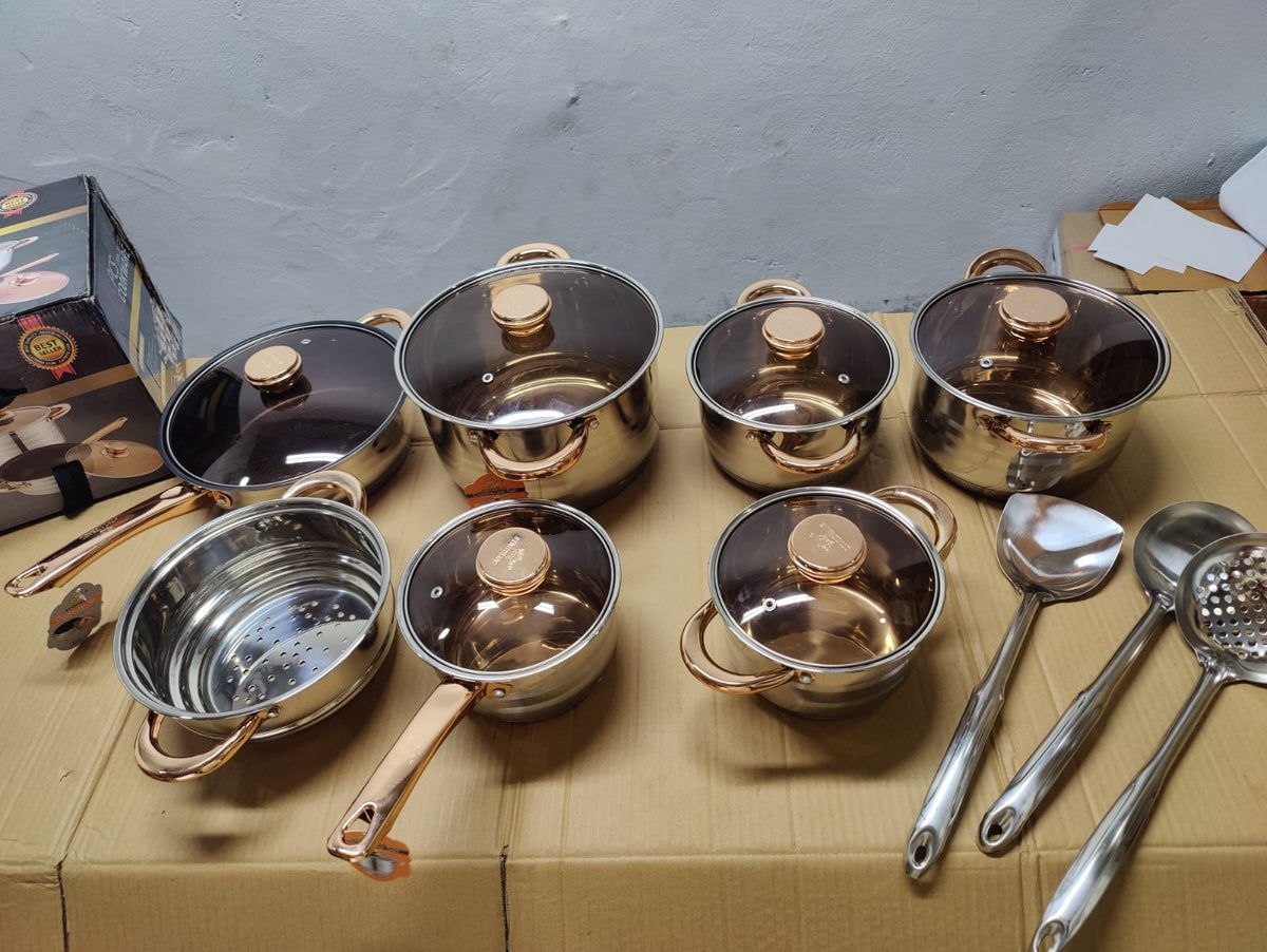Imported 16 Piece Cookware Set