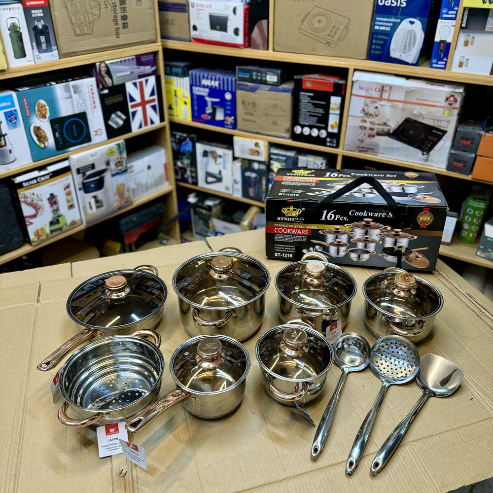 Imported 16 Piece Cookware Set