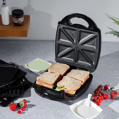 Geepas 6 in 1 Multi Snacks Sandwich Maker 36528