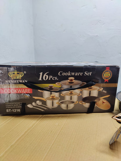 Imported 16 Piece Cookware Set