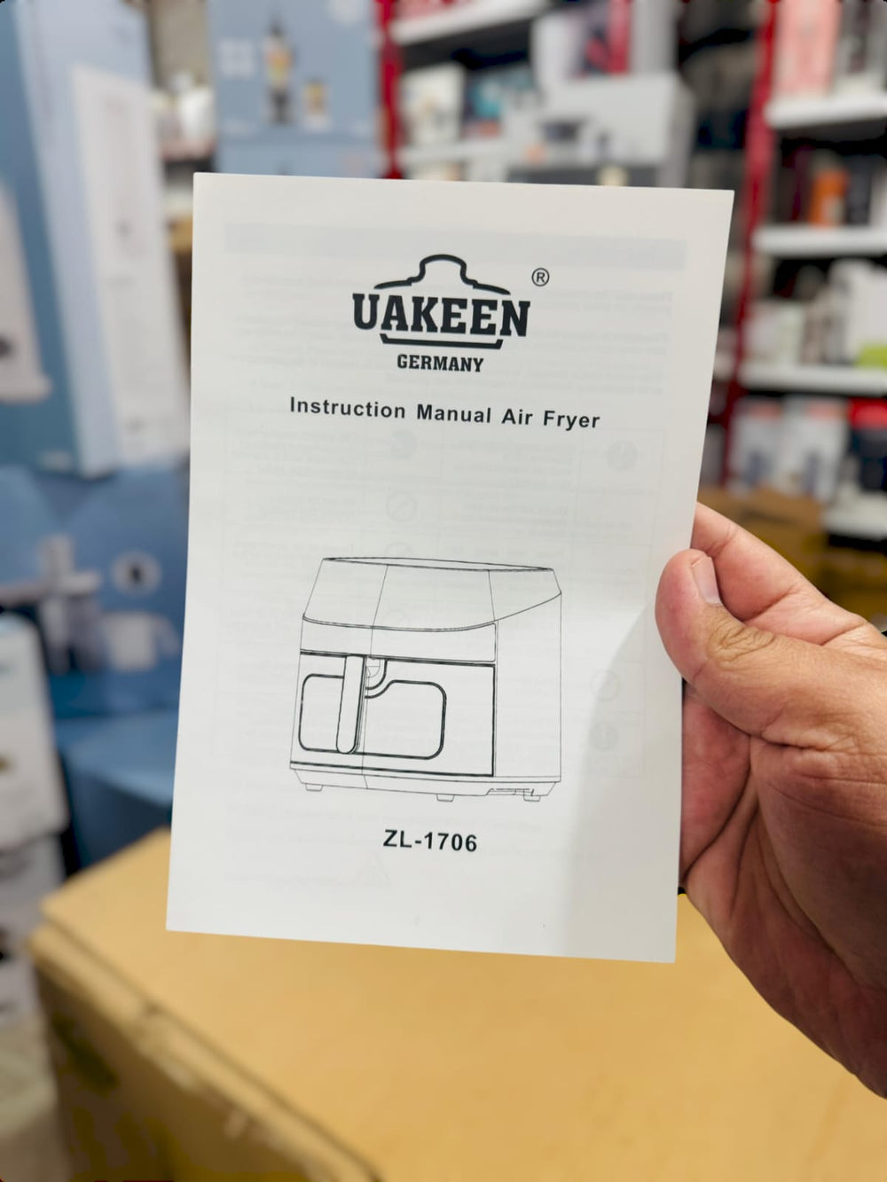 Uakeen Digital Air Fryer ZL-1706