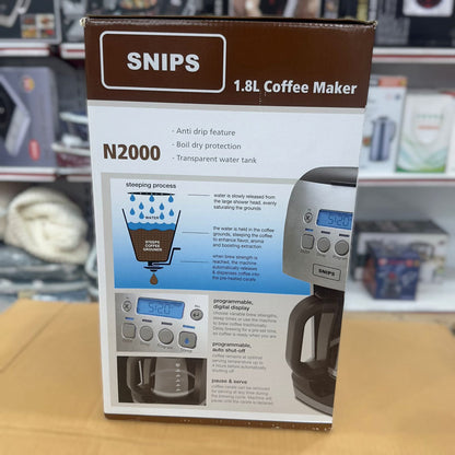 Snips 1.8L Black Coffee Maker N2000