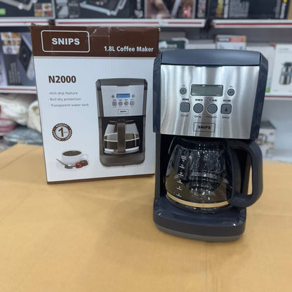 Snips 1.8L Black Coffee Maker N2000
