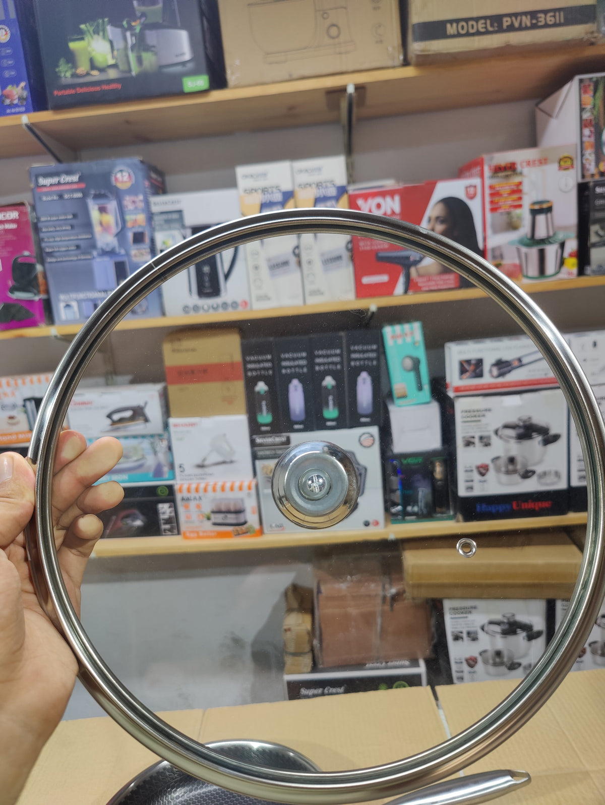 Imported Honeycomb Frypan Laser Crafted Pan with Lid
