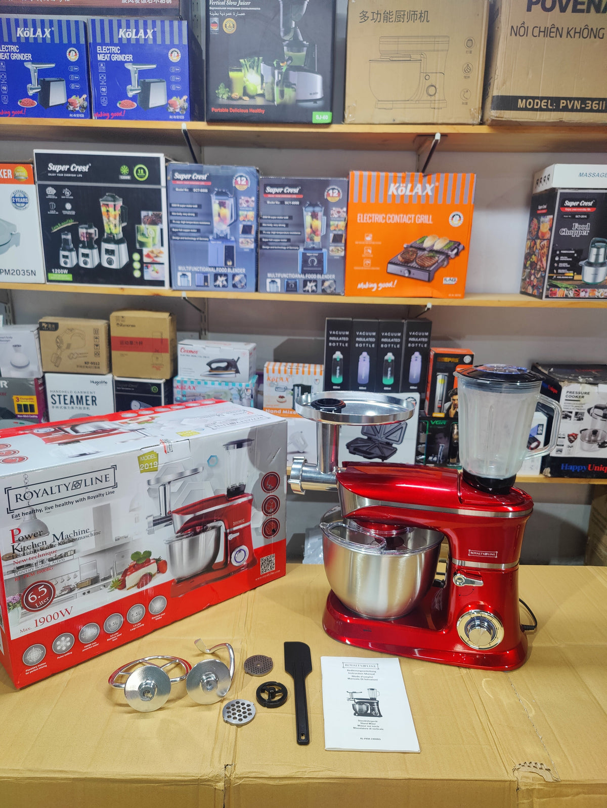 Royalty Line 6.5L 3-in-1 Stand Mixer & Kitchen Machine