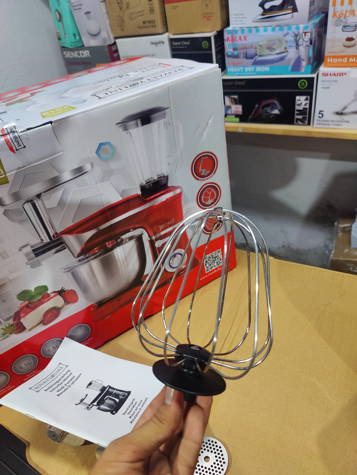 Royalty Line 6.5L 3-in-1 Stand Mixer & Kitchen Machine