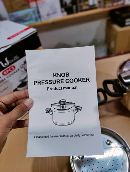 Tefal Stainless Steel Automatic Pressure Cooker- 5L + 7L