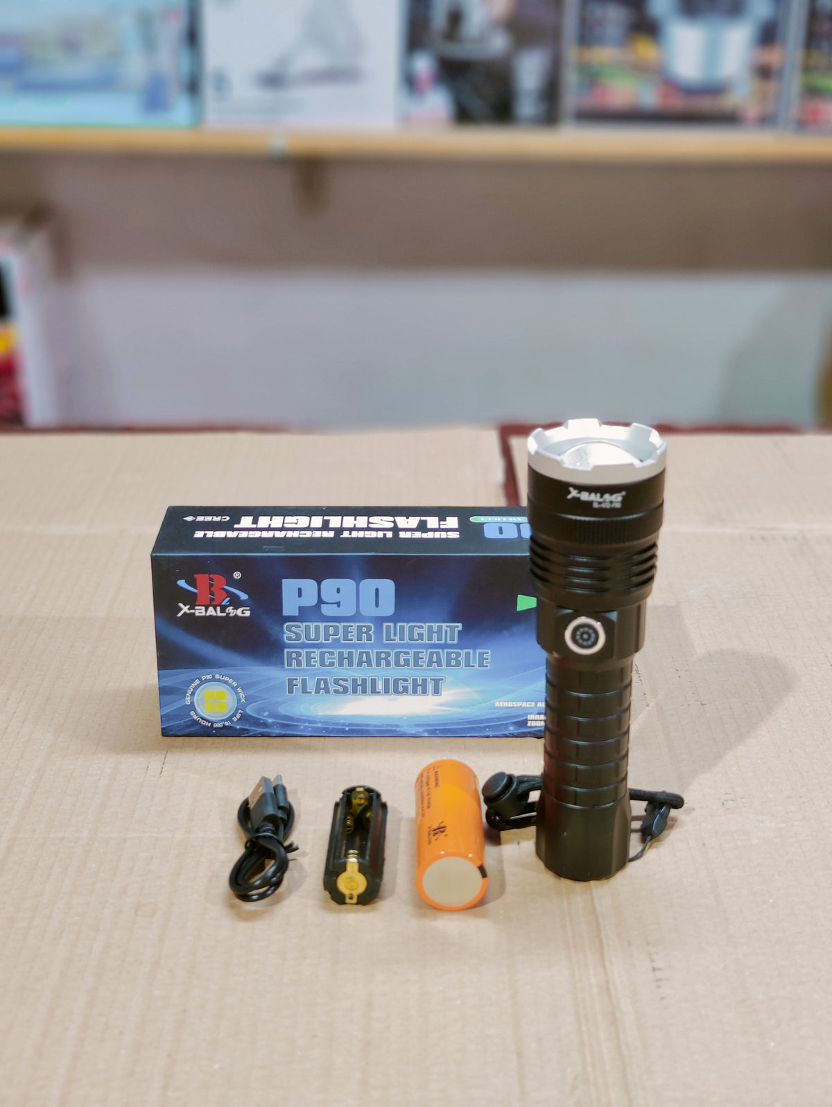 P90 Rechargeable Super Bright Torch