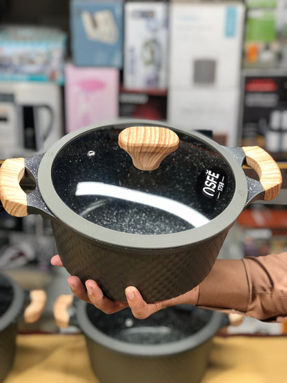 Osfe 12pcs Granite Induction Based Cookware Set