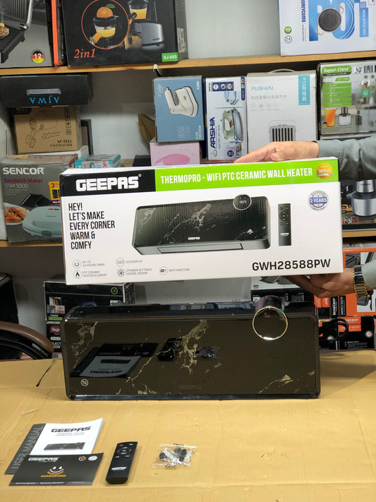 Geepas Thermopro Wifi PTC Ceramic Wall Heater 28588