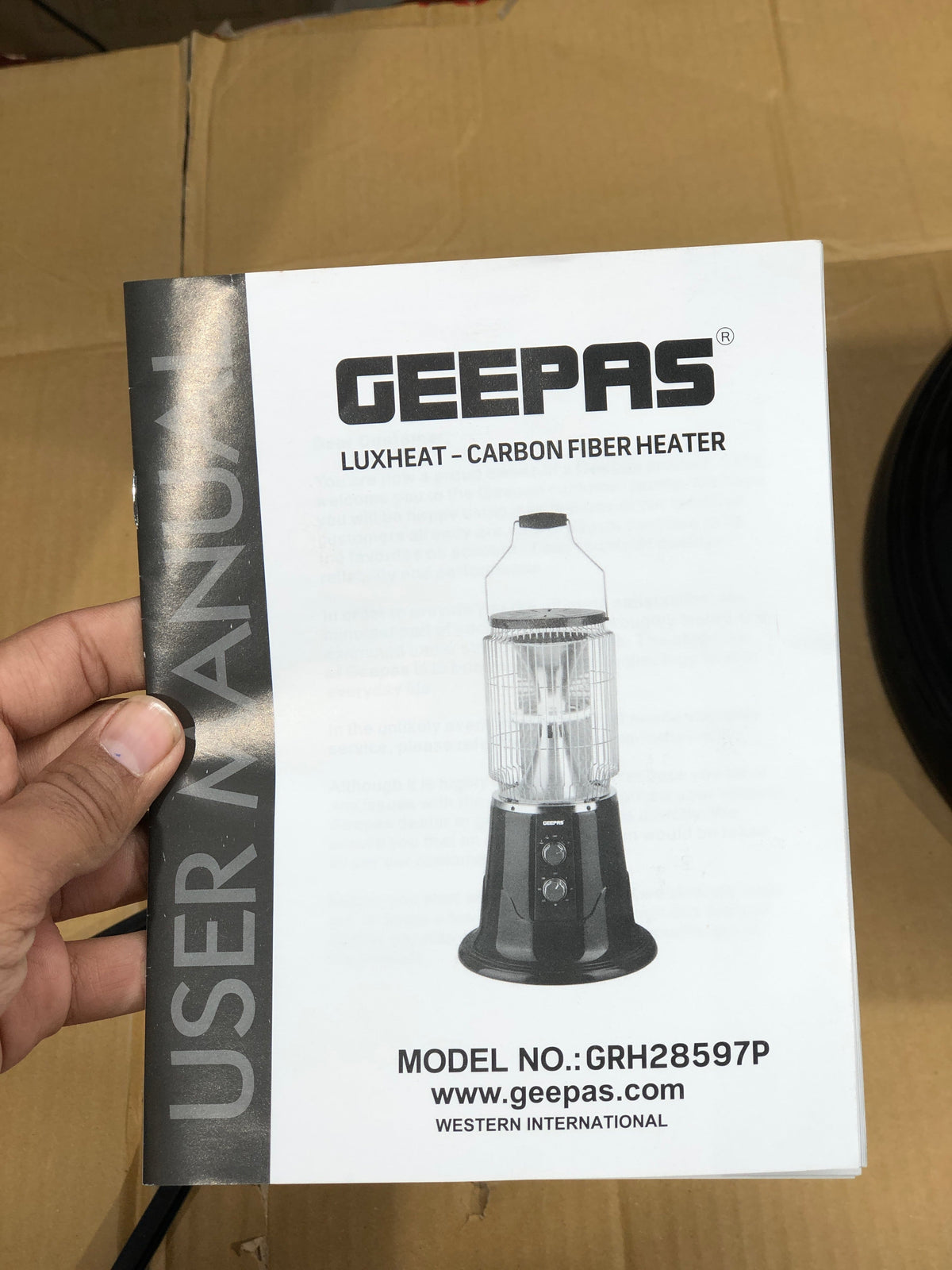 Geepas Luxheat Carbon Fiber Heater 28597