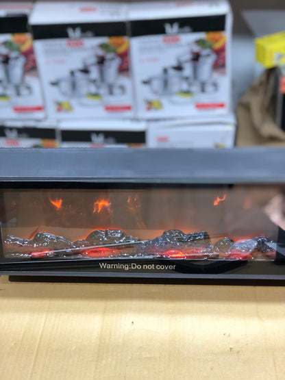 Geepas Wall Mounted 3D Flame Touch Display Blower Heater GRH28524P
