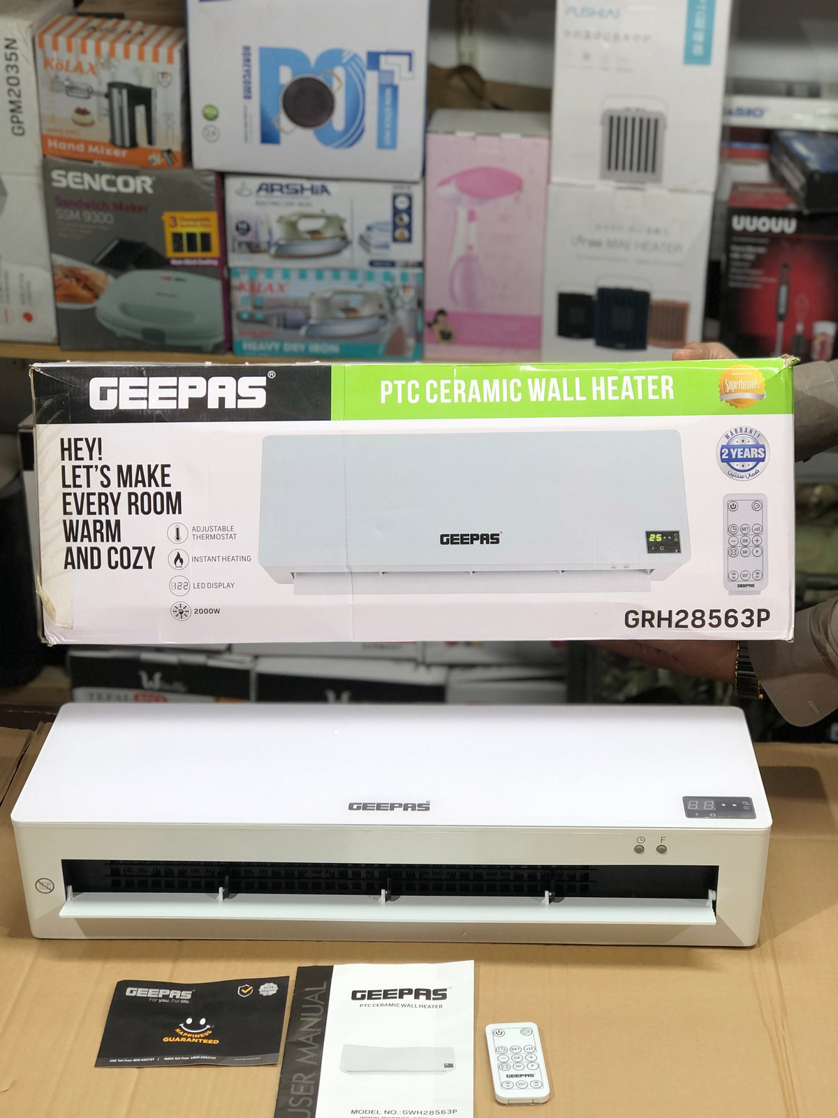 Geepas PTC Ceramic Wall Heater 28563