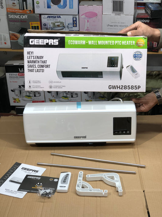 Geepas Ecowarm Wall Mounted PTC Heater 28585