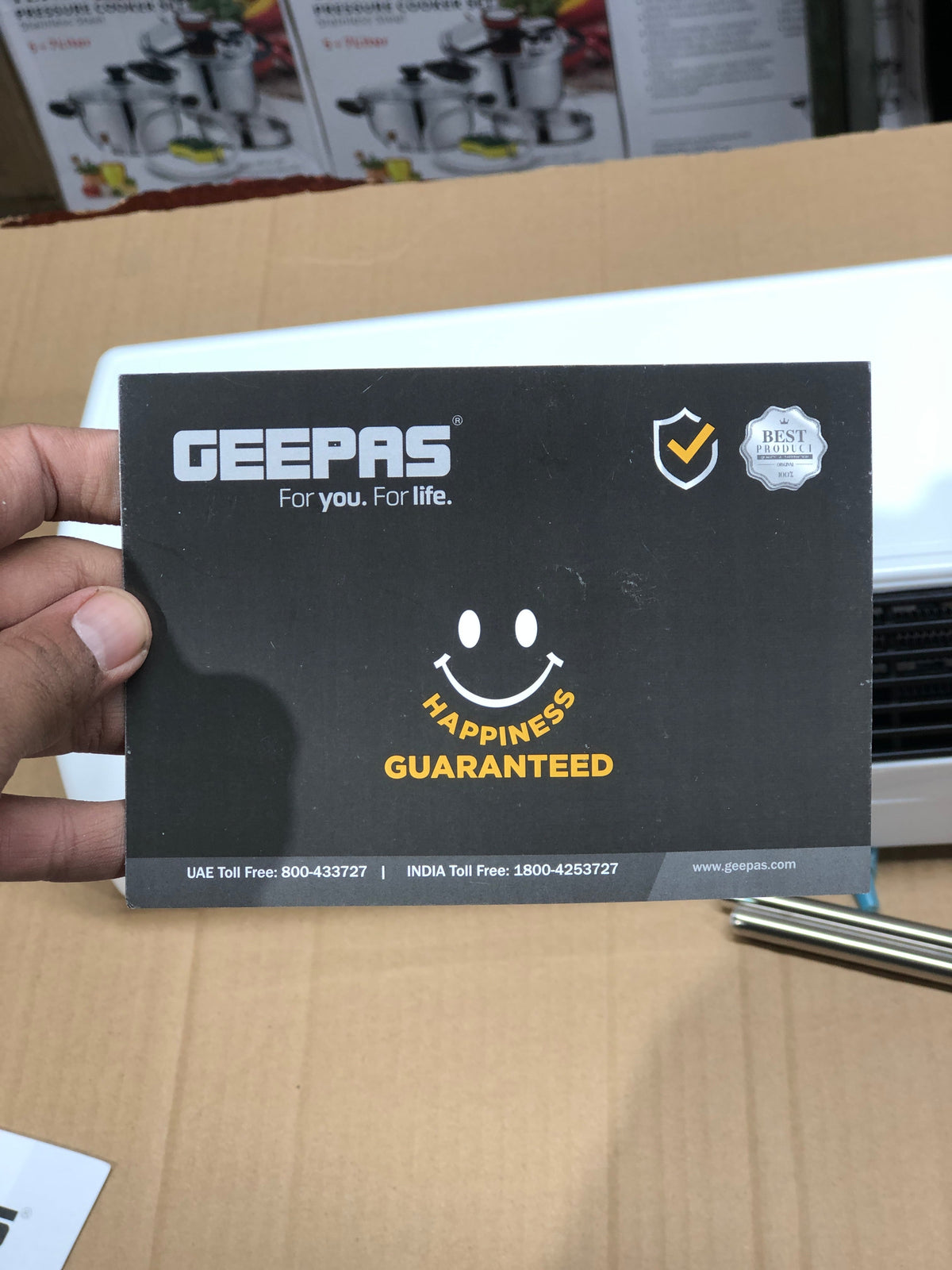 Geepas Ecowarm Wall Mounted PTC Heater 28585