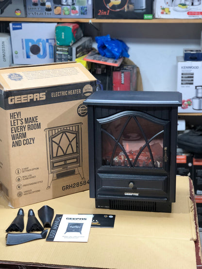 Geepas Flame Effect Cabin Electric Heater 28584