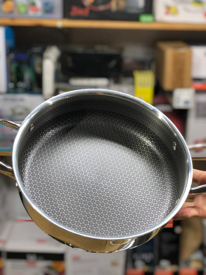 Imported Honey Comb Shallow Open Cookware Set