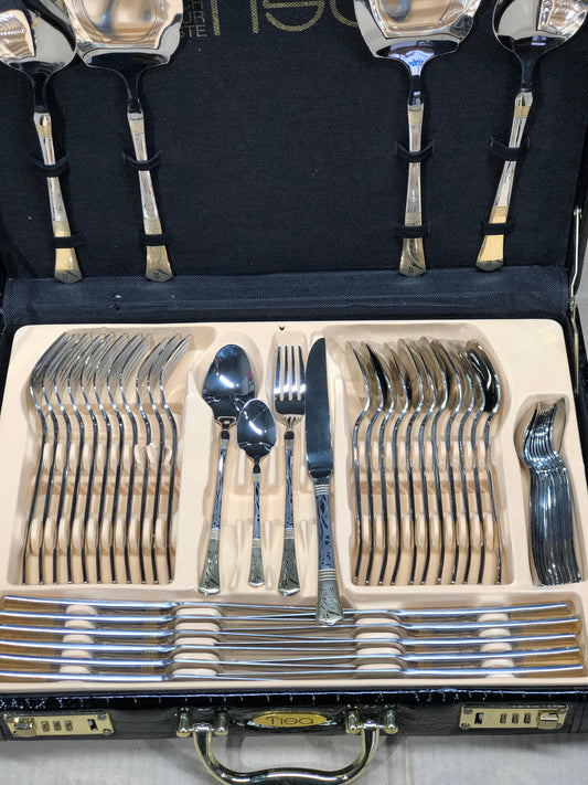 Tisa 53pcs 12 person Cutlery Set