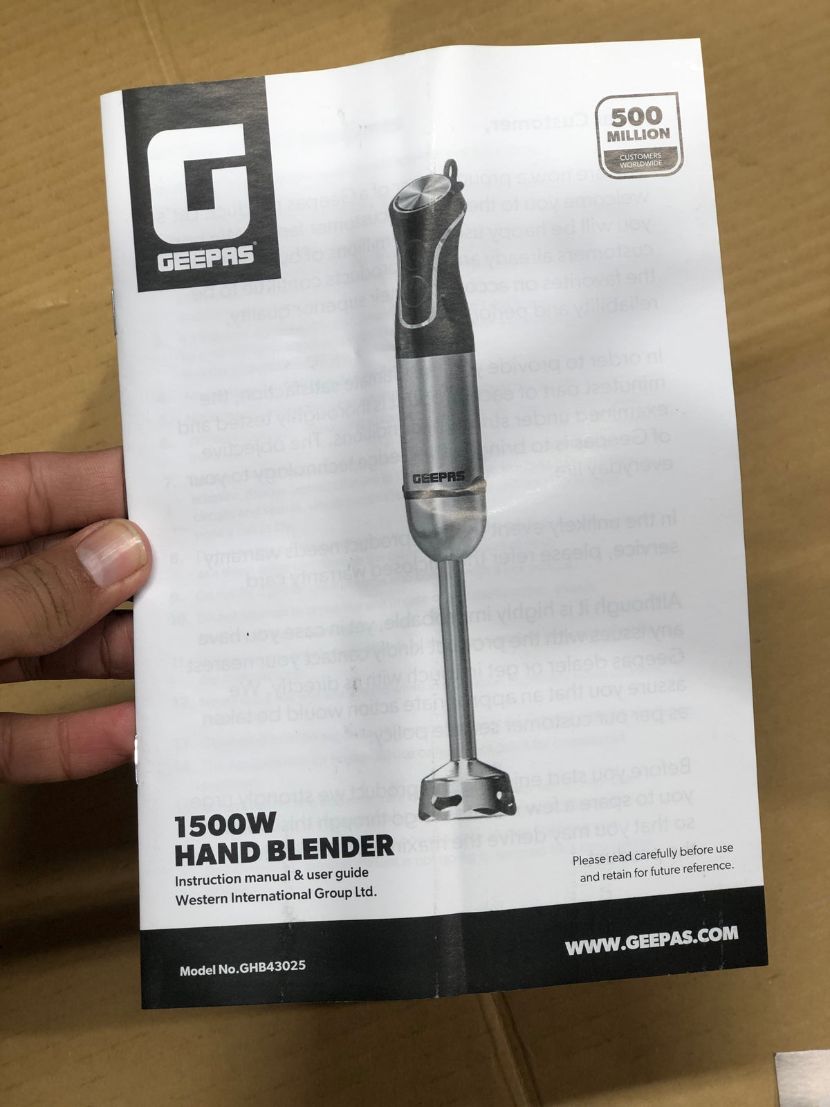 Geepas Single Blender GHB-43025