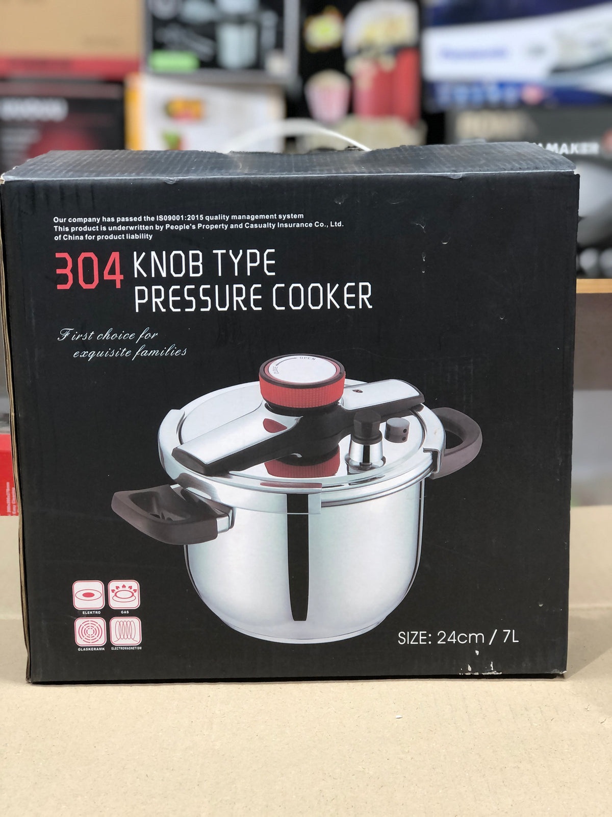 Imported 7 & 9 Liter Pressure cooker