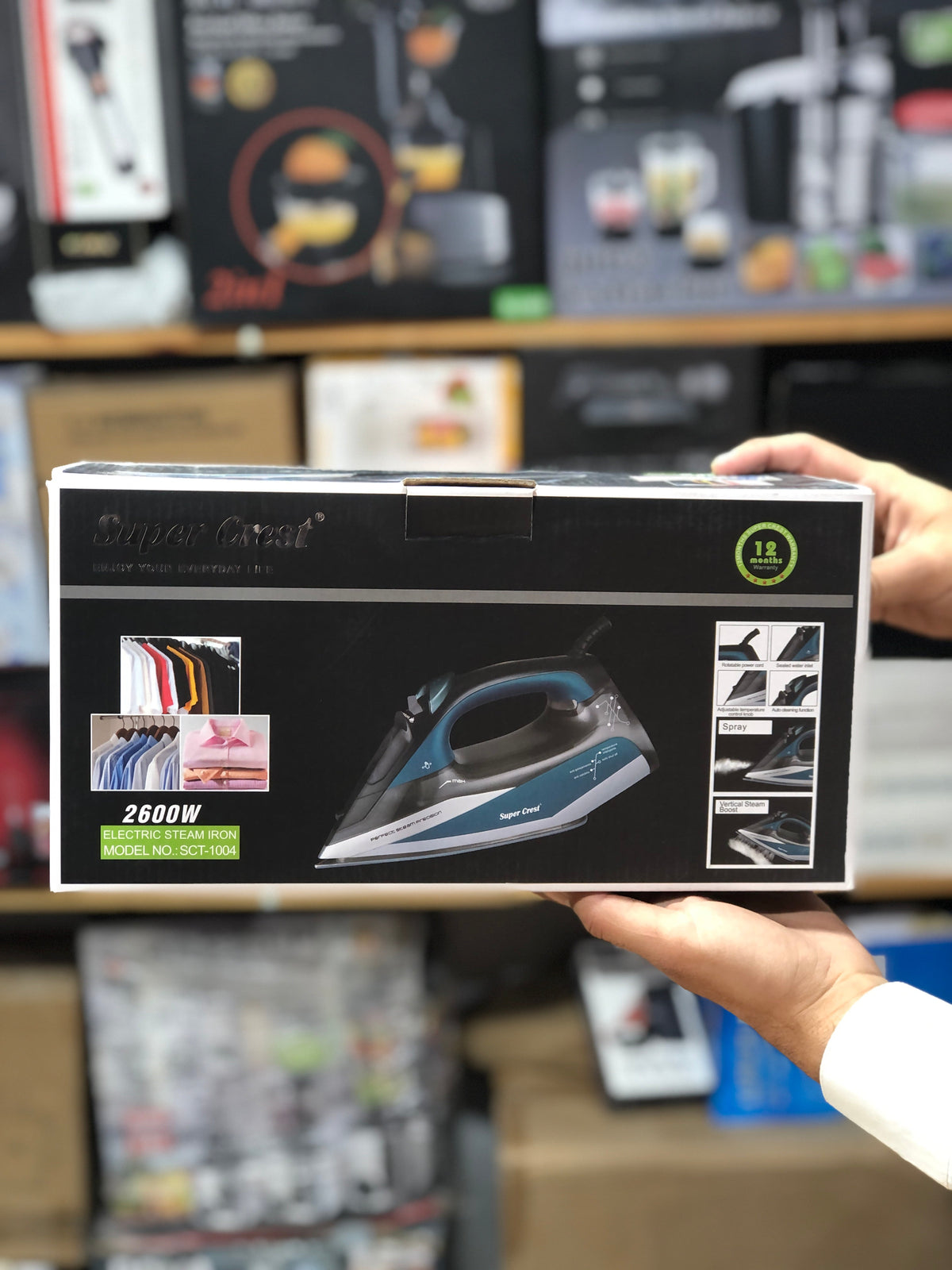 Super Crest Steam iron SCT-1004