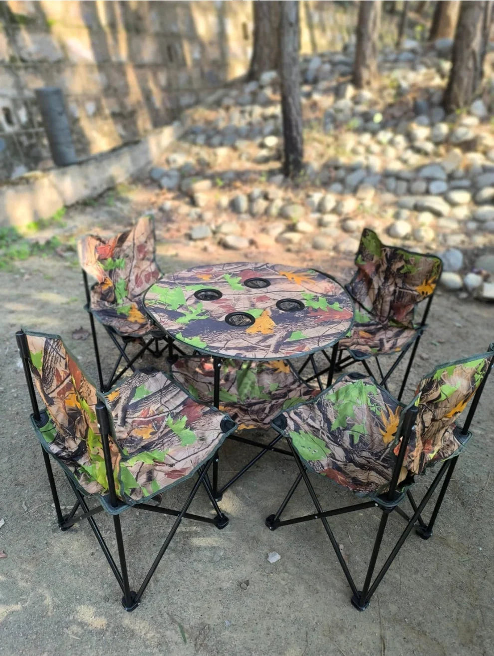 Imported Folding Chair Set with Table