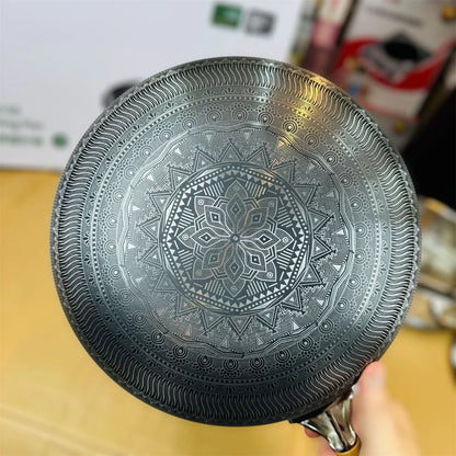 Honey Comb Laser Coated Deep fry Pan & Steamer