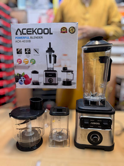 Acekool 3 in 1 Powerful Blender Set ACK-4030B