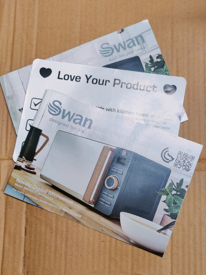 Swan Nordic Digital Microwave 20 Liter Capacity