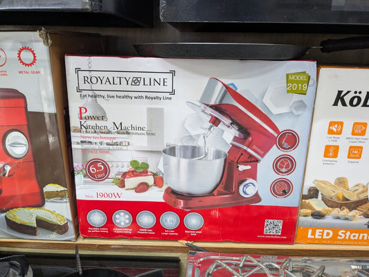 Royalty Line Power Kitchen Machine 1900W – 6.5L Stand Mixer
